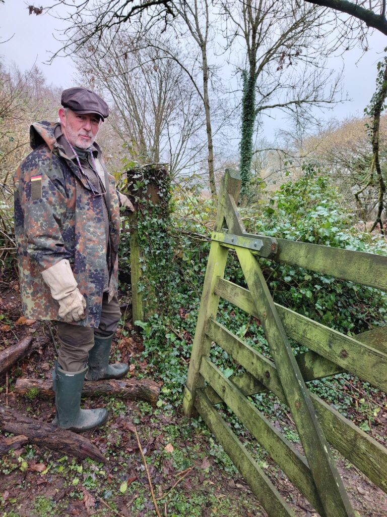 Image of wooden field gate after it's been removed