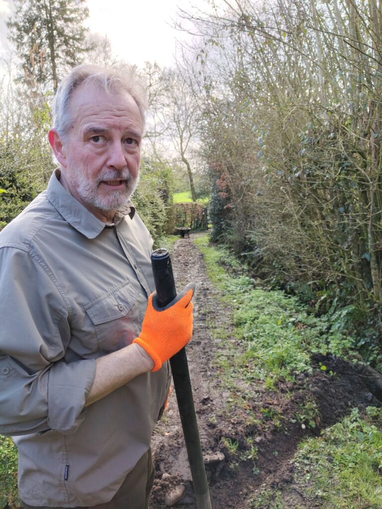 Image of Ricky looking stern!