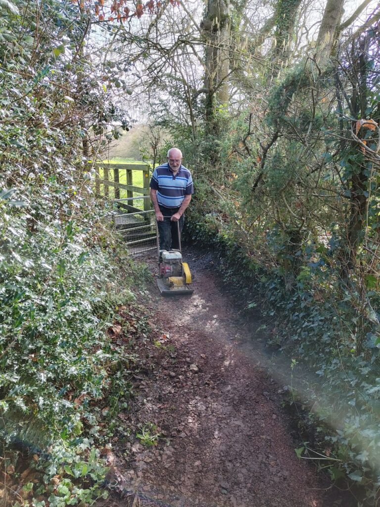 Image of Ron using a whacker