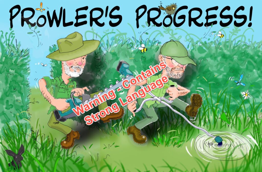 Prowler title image - with language warning