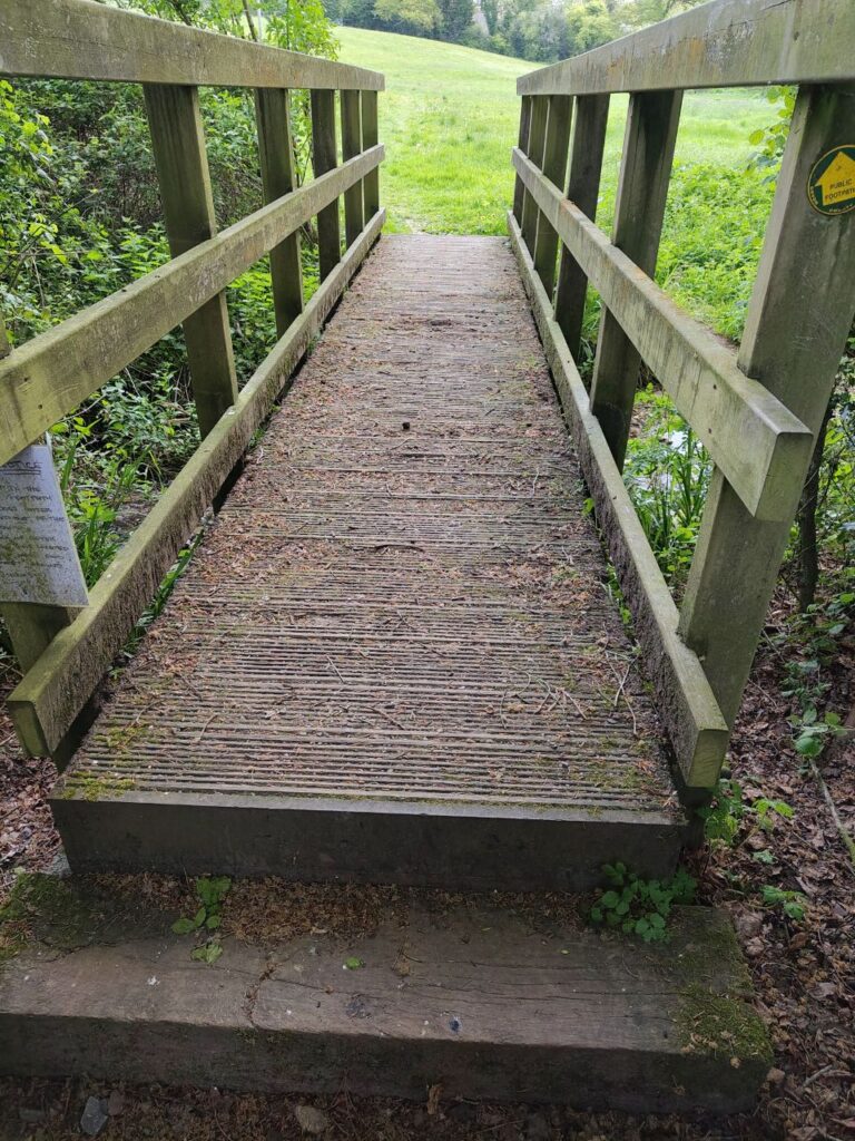 Photo of wooden footbridge