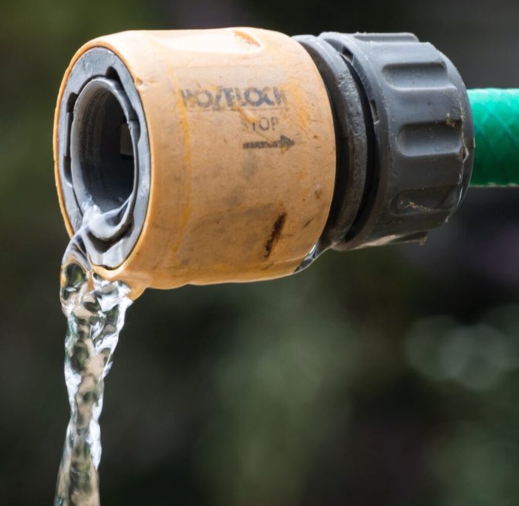 Image of dripping hosepipe